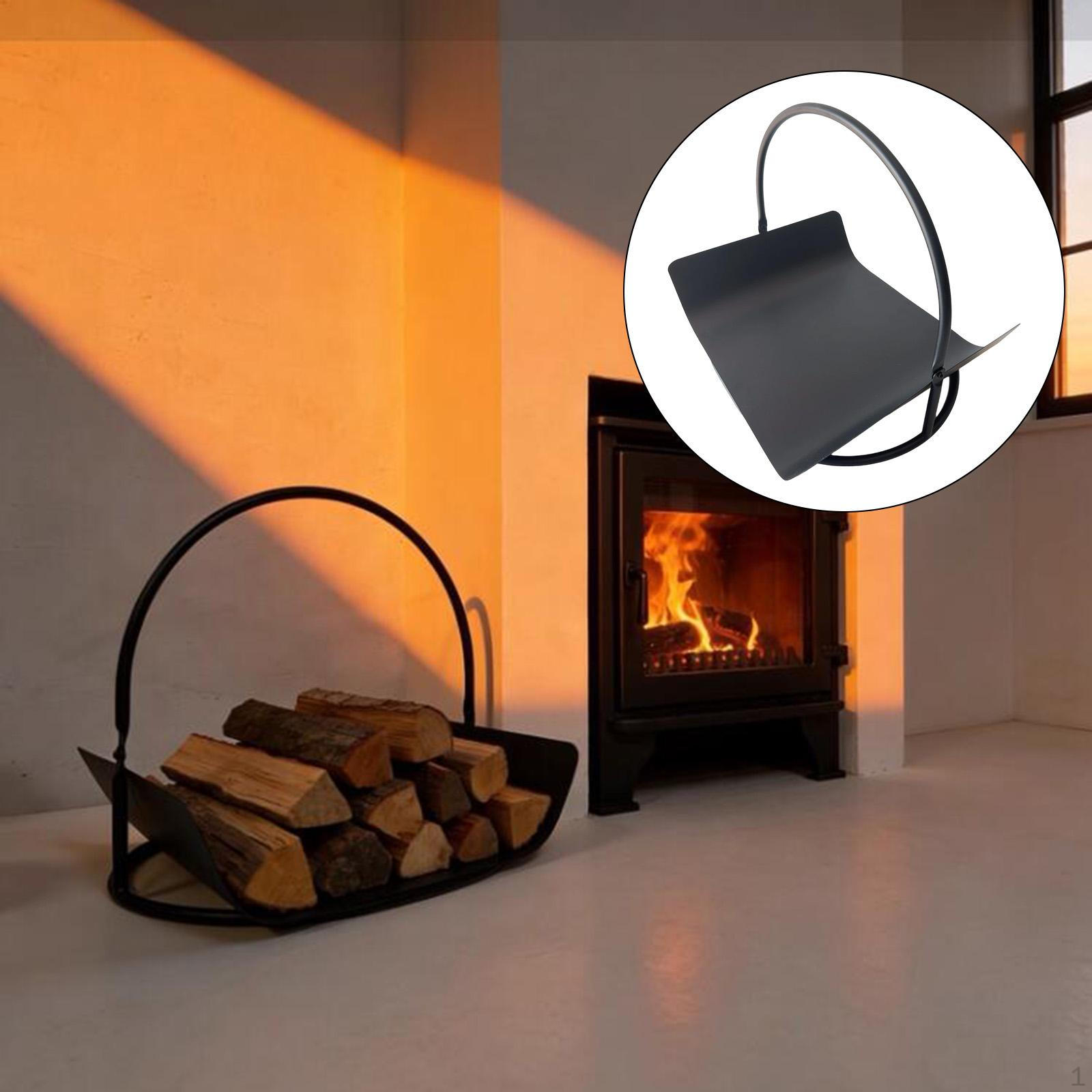 

Firewood Rack,Fire Stand Organizer Shelf Bracket,Log Holder Wood Storage Basket for Fire Home Garden