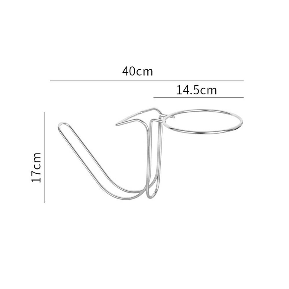 Stainless Steel Ice Bucket Stand Sturdy Wine Bucket Stand Beer Barrel Rack  Cocktail Parties