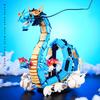 MOC One Anime Piece Building Blocks Kaido Dragon Bricks Model DIY Assemble Blue Dragon Figures Toys For Children Collection Gift