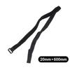 10Pcs 20Mm Hook And Loop Cable Tie Reusable Cable Straps Adjustable Wire Organizer For Cable Management Multiple Sizes