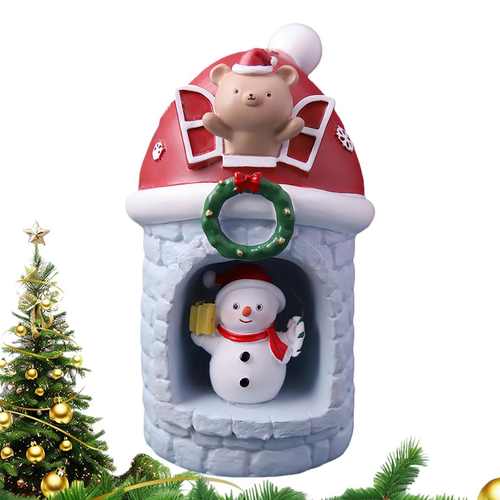 LED Christmas House Lights Santa Claus Snowman Starlight Lamp Decorations Atmosphere LED Night Light Christmas Eve Gifts