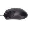 Heated Mouse 3 Levels Adjustable Black Ergonomic 1600DPI Wired Heating Mouse for Windows for OS X System Desktop Laptop