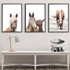 Horses Wall Art Canvas Posters and Prints Minimalist Animal Painting Picture for Living Room Modern Home Decoration