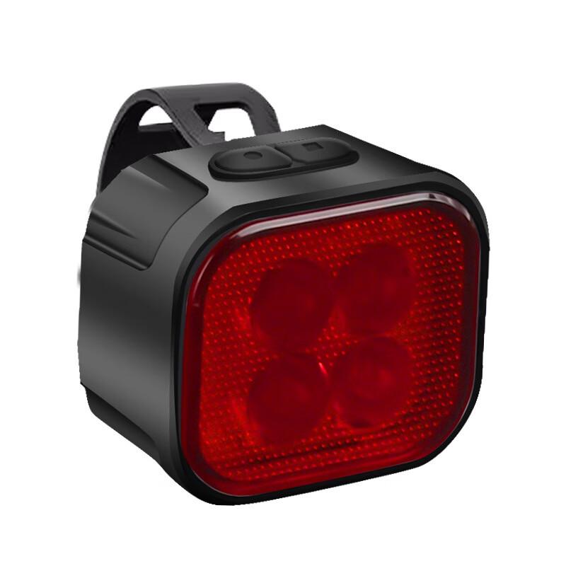 USB Rechargeable Front & Rear Bike Light Set 50x50x50mm