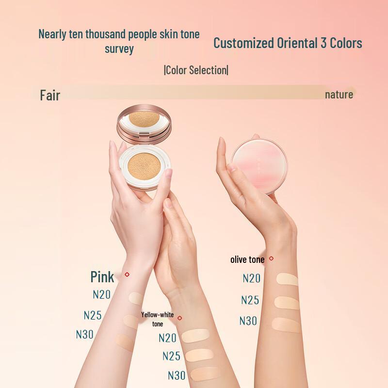 Huaxizi Małe Różowe Pudełko Nieskazitelny Podkład w Poduszce