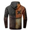 Halloween Print Men's Loose Hooded Sweatshirt