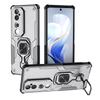 KEYSION Shockproof Armor Case for VIVO V40 Pro 5G Soft Silicone+PC Upright Metal Ring Stand Phone Cover for VIVO V40 5G V40 Pro