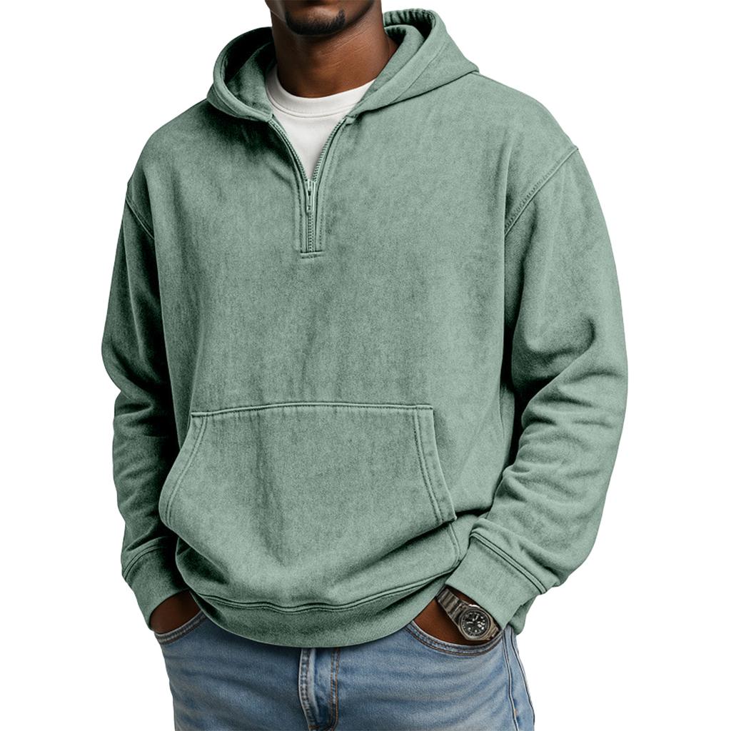 Men's 1/4-Zip Hooded Sweatshirt