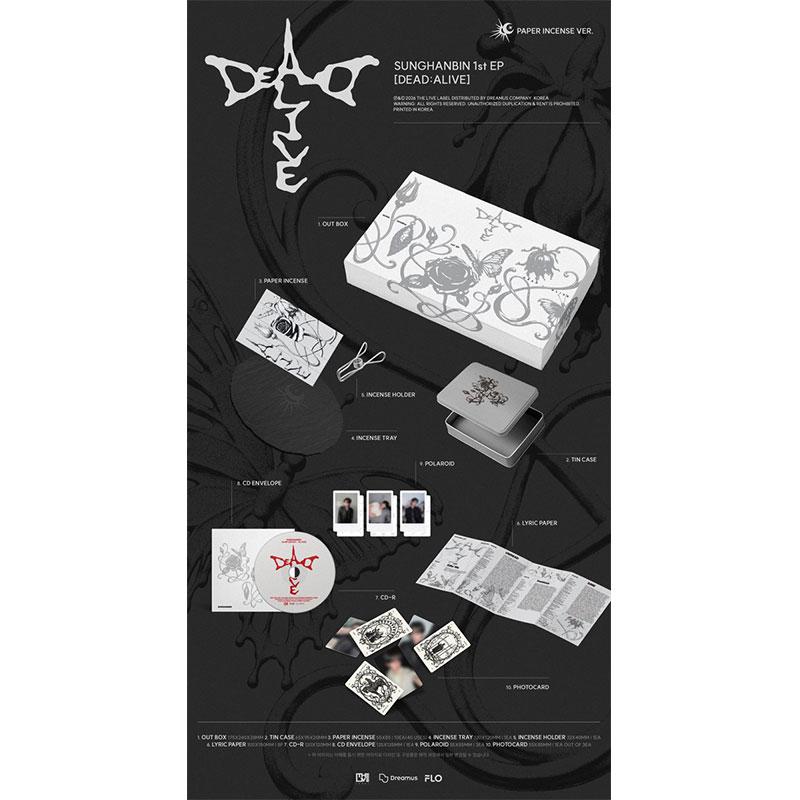 [Vorbestellung] SUNGHANBIN(ZB1) - Erste EP [DEAD ALIVE] Papierräucherstäbchen-Version. (Begrenzt)