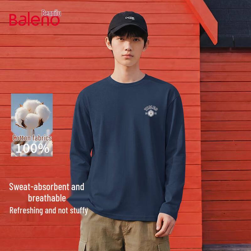 

Baleno Men s Heavyweight Cotton Long Sleeve T-Shirt 5XL