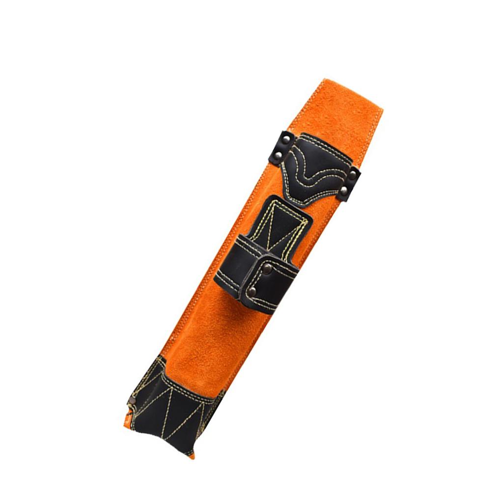 Flame Resistant Welding Electrode Storage Bag Thickened Leather Construction Heavy Duty Fireproof Design For Professional Welders