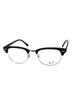 Authentic Clubmaster RX5154 2000 51 Size Eyeglasses with Light Blue Colored Ray-Ban Lenses. (Sunglasses Included.)