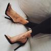 Fashion Fashion Transparent High Heels Women Shoes Buckle Thin Heels Ladies Footwear Female Party Wedding Shoes Women Pumps 589