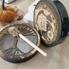 25CM Shaman Drum with Beater Sound Healing Tool Meditation Music Percussion Instrument For Spiritual Music,Reflection Meditation