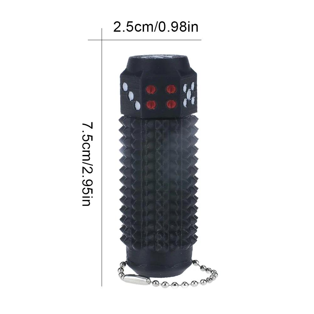 3D Printed Little Spiky Sensory Roller Toys Stress Relief Spiky Stim Tactile Keychain Mini Grippie Fidget Toys Keychain Pendant