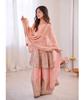 Ensemble Salwar Suit Sharara Gown Dupatta Bollywood pour Femme Designer Indien Tenue de Soirée Costume Fantaisie Lourd