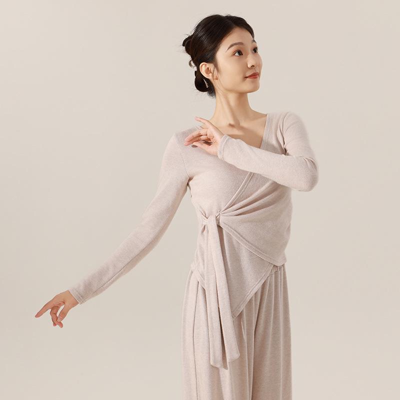 Top de Manga Comprida para Dança Moderna Feminino para Treino e Uso Diário