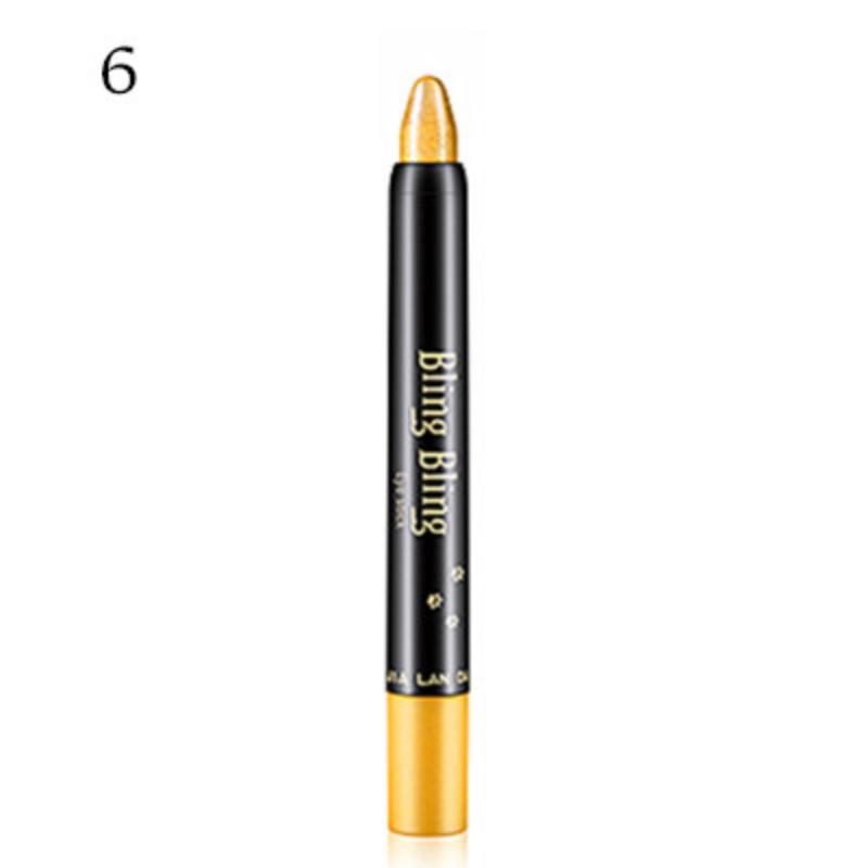 Bâton de crayon de fard à paupières nacré imperméable, 15 couleurs, paillettes durables, stylo d'ombre à paupières scintillant, Eyeliner, outils de maquillage pour les yeux