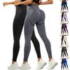 2pc Women Seamless High Waist Yoga Pants Stretch Athletic Leggings Slim Fit Running Tights Outdoor Workout Long Pants