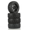 144001 124018 RC Car Wheel Rubber Rally Climbing Car Wheel Rim 75mm Tires Wheel  For MN99S
