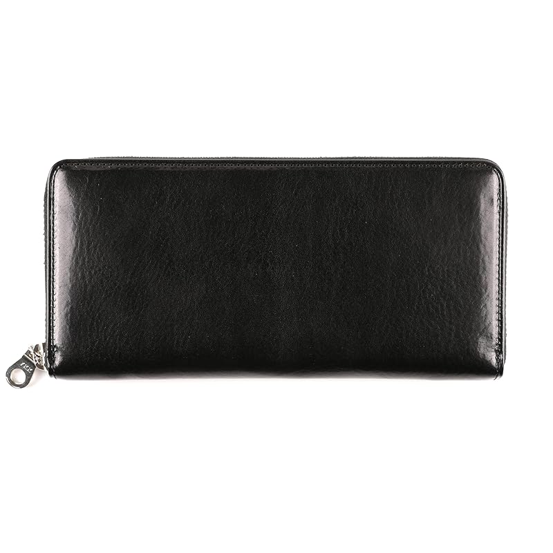 

[Barmouth] long wallet FURTH round zipper long wallet made in Japan cowhide men s 60704-10 black