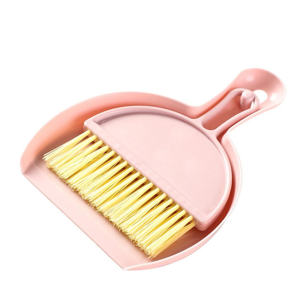 Dustpan Brush Set Compact Multifunctional Table Cleaner Small Broom Dust Pan for Keyboard Cleaning