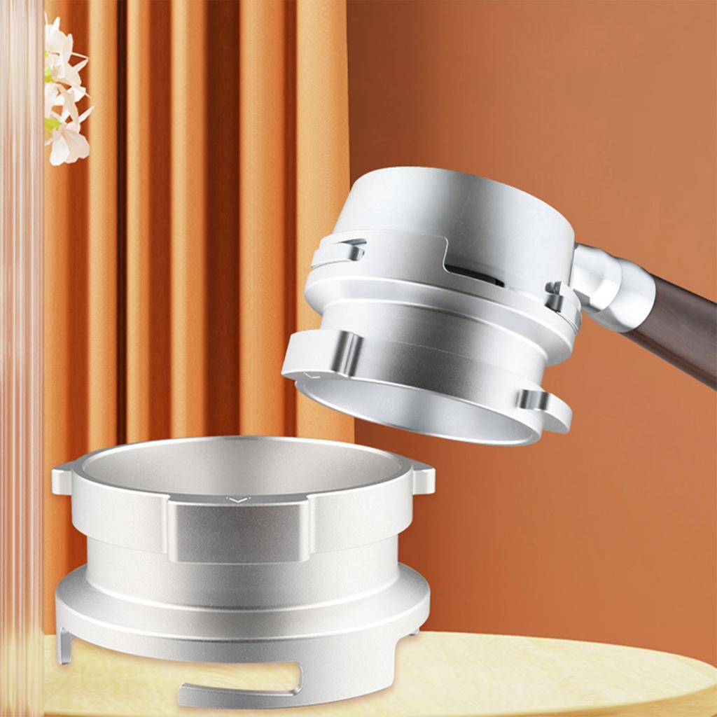 Coffee Powder Rings Espresso Dosing Funnel Aluminum Alloy Material Universal Powder Receiving Dosing Rings for Machines