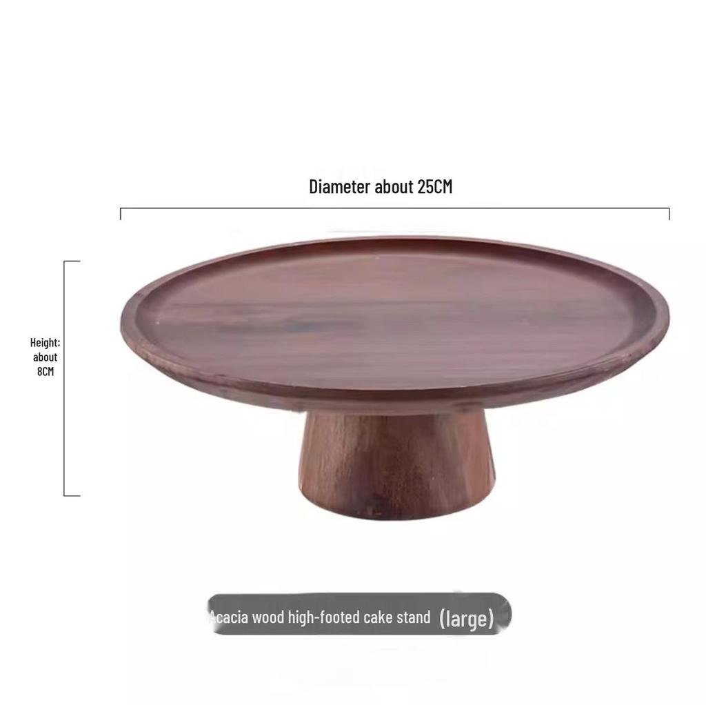 Mori-Style Solid Wood Dessert Stand Set - 11 Pieces for Weddings, Engagements, Banquets, or Coffee Breaks