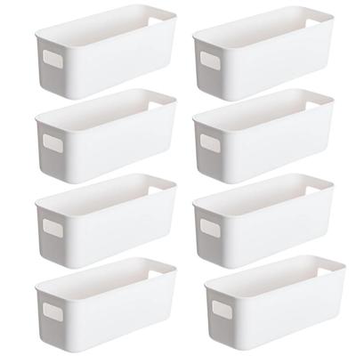 Store88 Storage Box, Large Capacity Storage Basket, Small Item Storage Case, Plastic Case, Tabletop, Set of 8