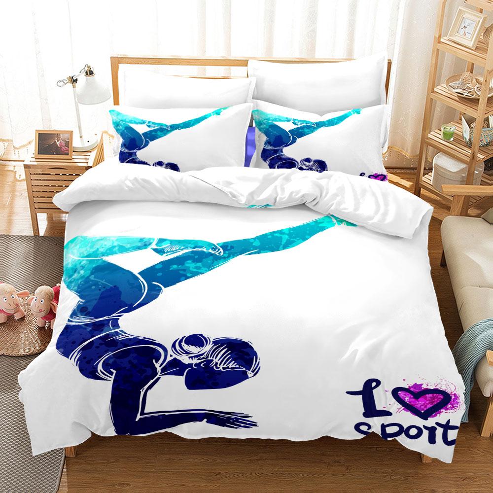

Athlet Love Sports Пододеяльник Комплект постельного белья King Queen Double Full Twin Single Size Пододеяльник Наволочка Комплект постельного белья 140x210cm