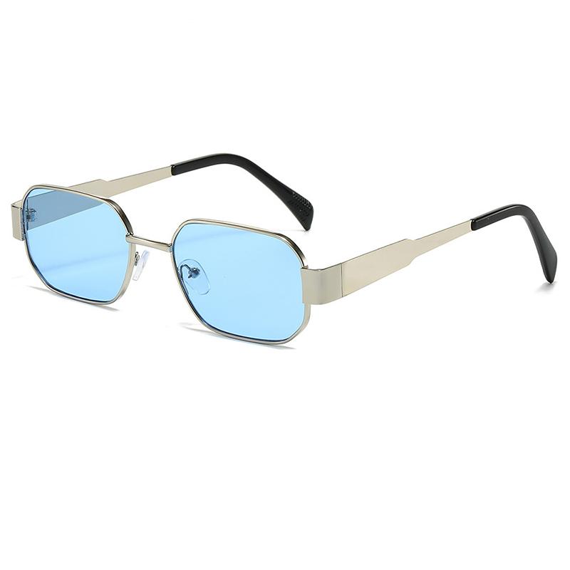 Fashion Simple Square Sunglasses for Men Women Classic Vintage Design Hip Hop Casual Metal UV400 Sun Glasses Unisex Eyewear 2026