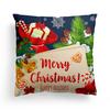 Christmas Cartoon Print Pattern Cushion Cover Home Living Room Sofa Decoration Square Polyester Throw Pillow Cover 45x45cm