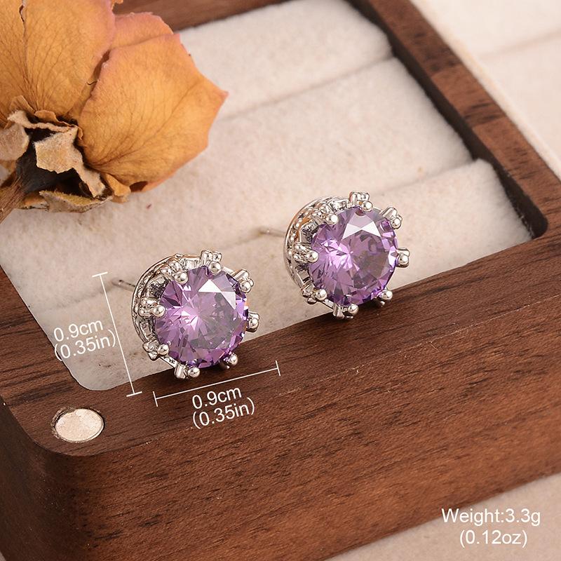 

Light luxury zircon flower earrings, exquisite elegance and versatile temperament, new summer design earrings for women