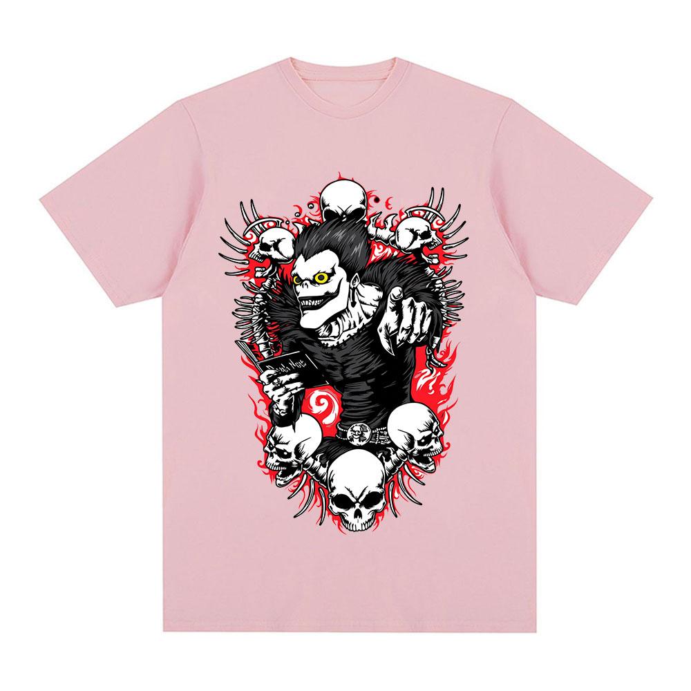Anime Death Note Ryuk Yagami Tshirt Summer Unisex Women Clothing Cotton Y2K Tshirt Fashion Oversized Short Sleeve Tops Streetwear