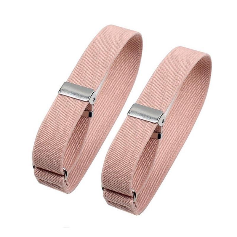 2 Paia Bracciali Elastici Regolabili Porta Maniche Camicia Polsini per Festa Matrimonio Accessori Abbigliamento Uomo Moda