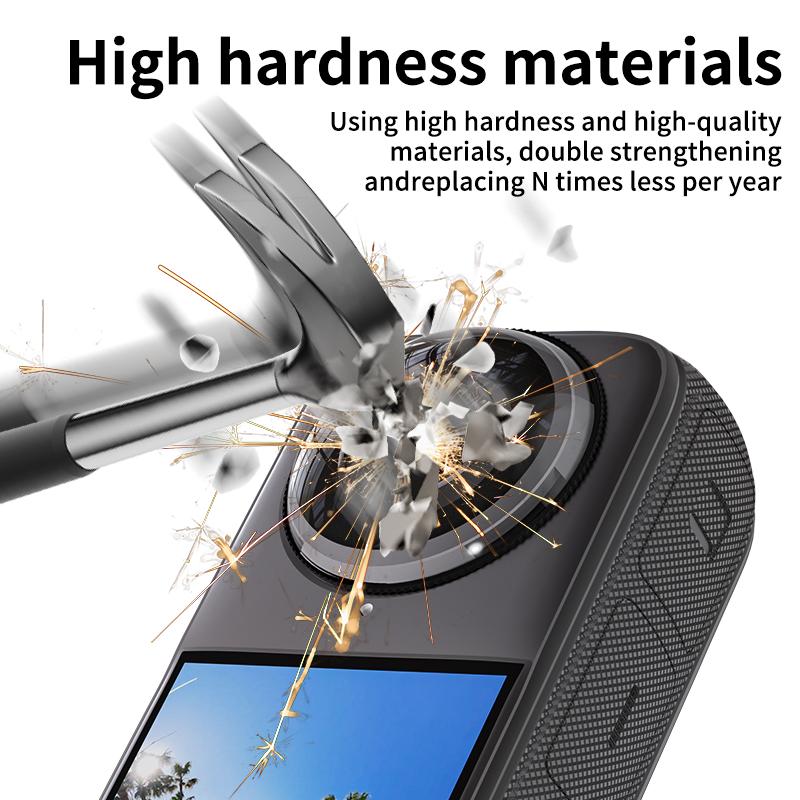 

Подходит для защиты объектива Insta360 X4, вращающаяся поликарбонатная пленка для объектива панорамной экшн-камеры, устойчивая к царапинам, аксессуар PC