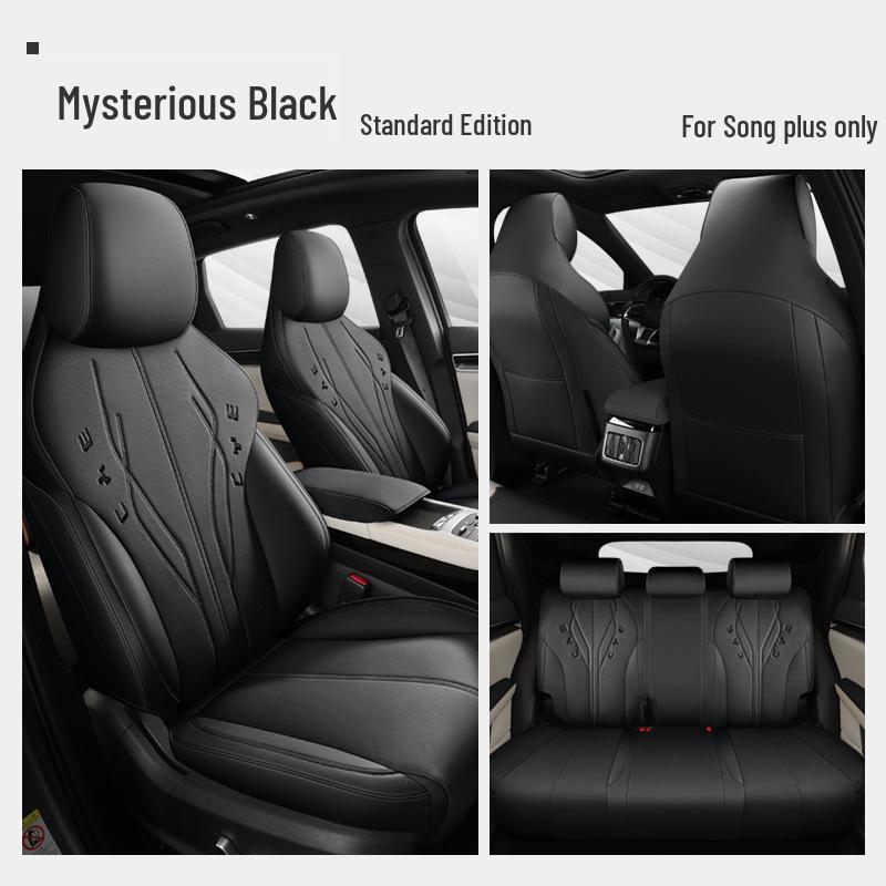 BYD Song Plus DMI Custom Leather Car Seat Cover, Full Wrap, Universal Fit for All Seasons, 5-Seater.