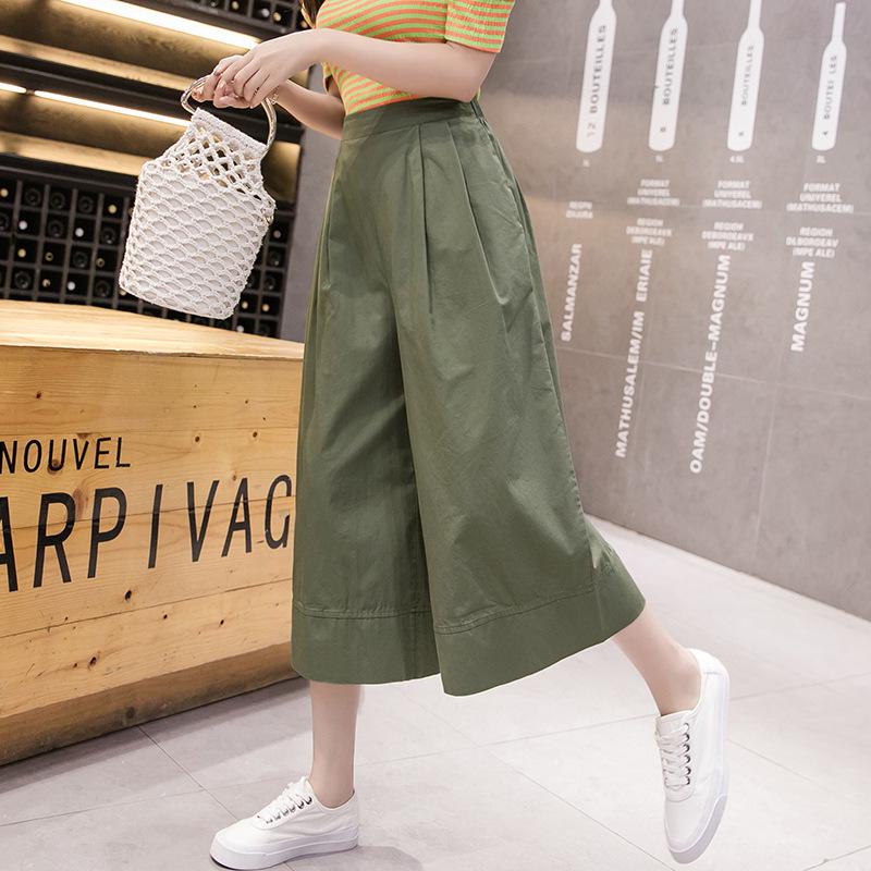 Women's Slimming Seven-Point Wide-Leg Culottes - 2022 Stylish Summer Drape Design