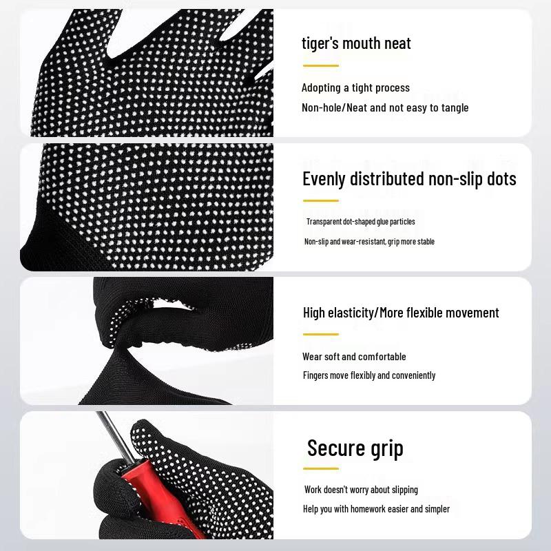 Newcomer Discount: Summer Work Gloves - Wear-resistant, Non-slip, Sunscreen, Nylon, Thin Style