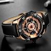 New Watches Men Luxury Brand MEGIR Chronograph Men Sports Watches Waterproof Leather Quartz Men's Watch Relogio Masculino