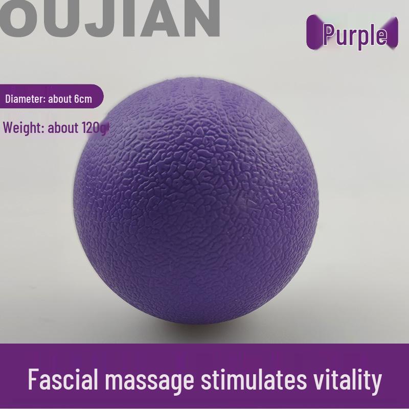 Smooth TPE Fascia Massage Ball for Foot, Shoulder & Neck - Hard Peanut Ball