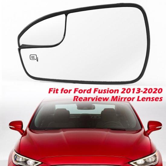 1x Left Driver Side Mirror Glass Assembly For 2013-2018 Ford Fusion DS7Z17K707F