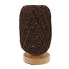 Table Lamp Rattan Wood Stepless Dimmable Warm Light Vintage LED Touch Control Beside Lamp for Bedroom Living Room