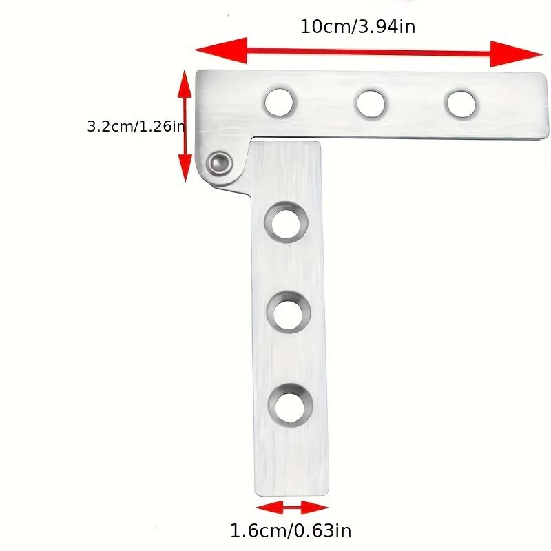 2 Pack Medium Rotating Chicken Mouth Hinges Concealed Pivot Suitable for Cabinet Doors Wine Cabinet And Wardrobe Doors