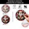 Festive Window And Door Decor Double-sided Acrylic Christmas Hanging Ornaments, Xmas Cartoon Snowman/Penguin/Gingerbread Man/Santa Claus Decorative
