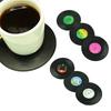 2 Vintage Vinyl Record Drink Coaster Non-slip Cup Coffee Coaster Heat Resistant Table Mat Decoration Random Color