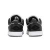 Jordan Air Jordan 1 Slip Resistant Abrasion Resistant Low Top Vintage Basketball Shoes Unisex Black White 553558-152(Team210-1.0)