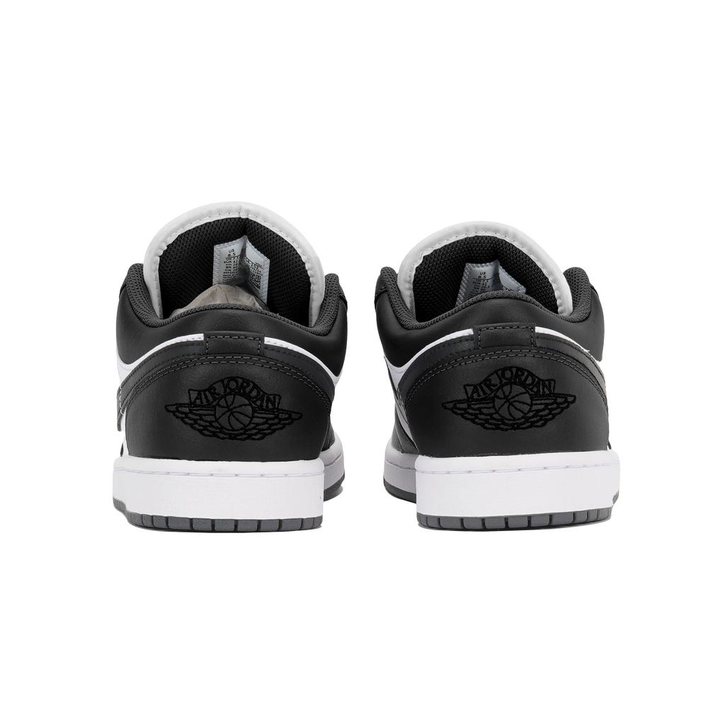 Jordan Air Jordan 1 Slip Resistant Abrasion Resistant Low Top Vintage Basketball Shoes Unisex Black White 553558-152(Team210-1.0)