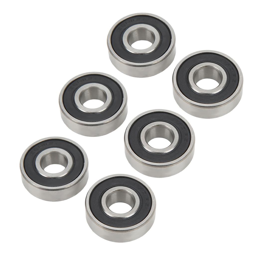 6Pcs 6201 Sealed Bearing High Carbon Steel Car Ball Bearing for Electric Motors Power Tools Vehicle