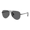Emporio Armani Logo Metal Aviator Sunglasses Men's Black